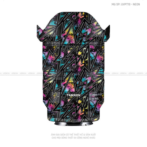 Dán Skin Ống Kính Tamron Vân Nổi NEON 01 | UVPT19