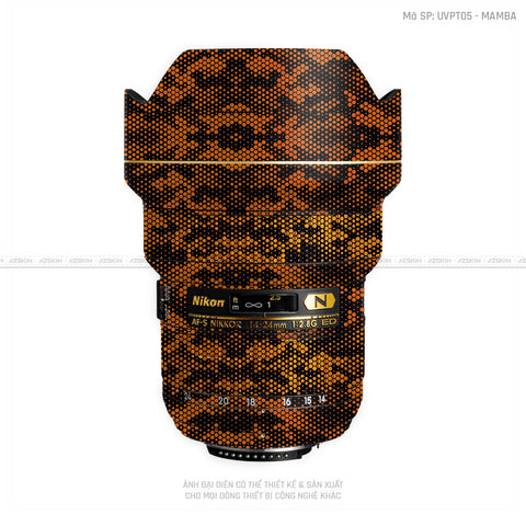 Dán Skin Ống Kính Nikon Vân Nổi Mamba Cam | UVPT05