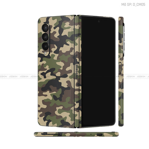 Dán Skin Galaxy Z Fold3 Hình Camo | D_CM05