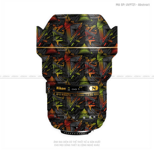 Dán Skin Ống Kính Nikon Vân Nổi Abstract 03 | UVPT21