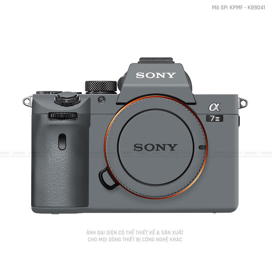 Dán Skin Máy Ảnh Sony Màu Xám Xi | K89041