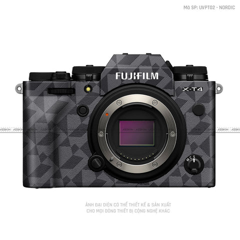 Dán Skin Máy Ảnh Fujifilm Vân Nổi Nordic Xám | UVPT02