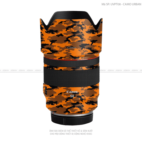 Dán Skin Ống Kính Canon Vân Nổi Camo Urban cam | UVPT08