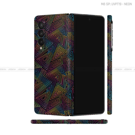 Dán Skin Galaxy Z Fold 6 Vân Nổi Neon 03 | UVPT19