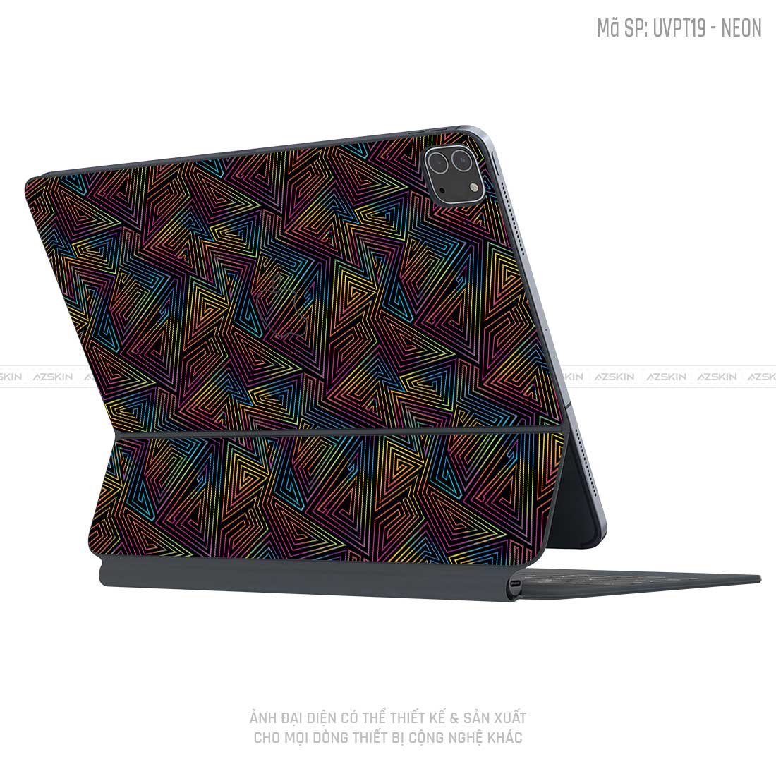 Dán Skin Magic Keyboard Vân Neon 03 | UVPT19