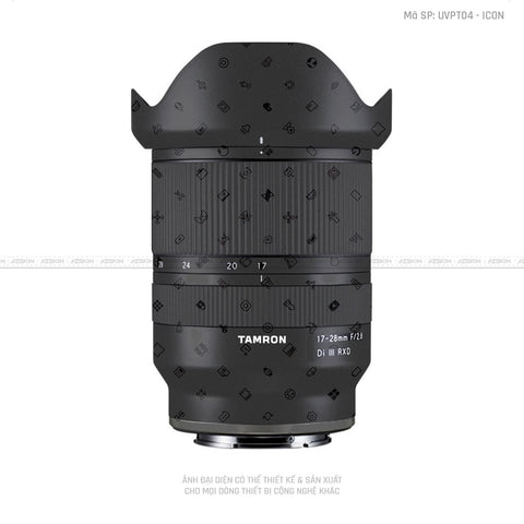 Dán Skin Ống Kính Tamron Vân Nổi ICon Đen | UVPT04