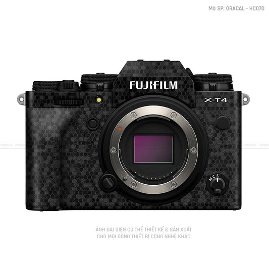 Dán Skin Máy Ảnh Fujifilm Vân Tổ Ong Đen | ORACAL - HC070