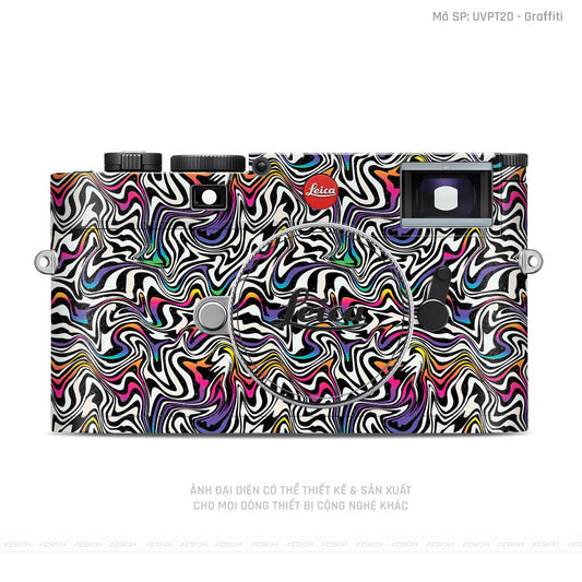 Dán Skin Máy Ảnh Leica Vân Nổi Graffiti 02 | UVPT20
