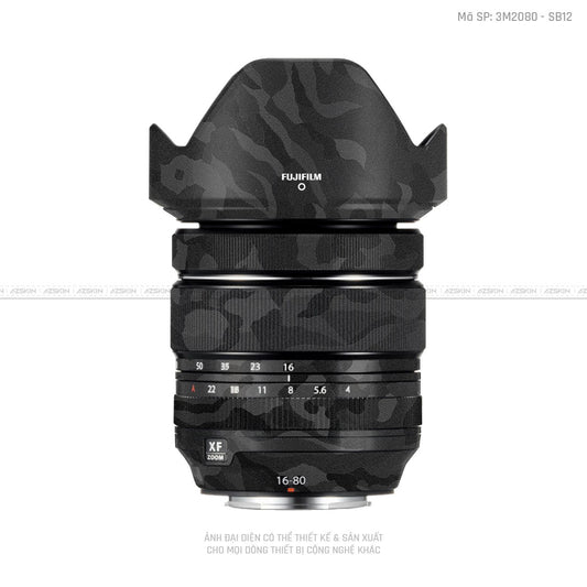 Dán Skin Ống Kính Fujifilm Vân Camo Black | SB12