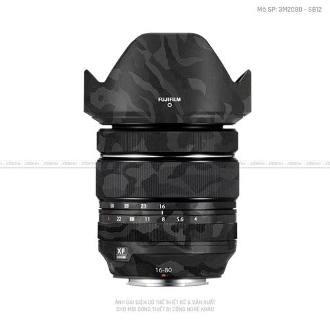 Dán Skin Ống Kính Fujifilm Vân Camo Black | SB12