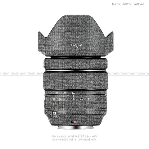 Dán Skin Ống Kính Fujifilm Vân Vải Xám | UVPT15
