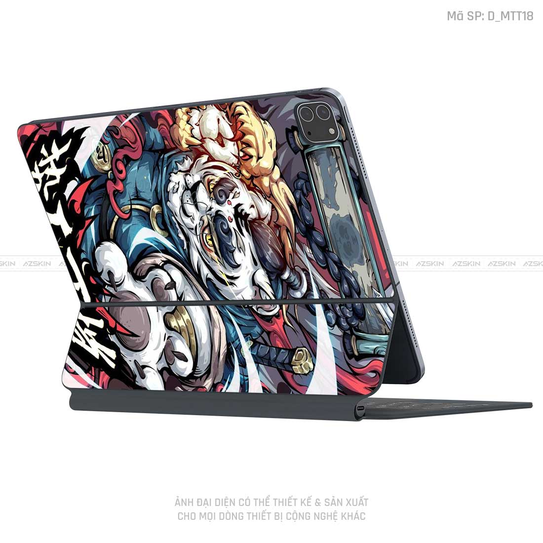 Dán Skin Magic Keyboard Hình Mèo Thần Tài | D_MTT18