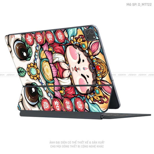 Dán Skin Magic Keyboard Hình Mèo Thần Tài | D_MTT22