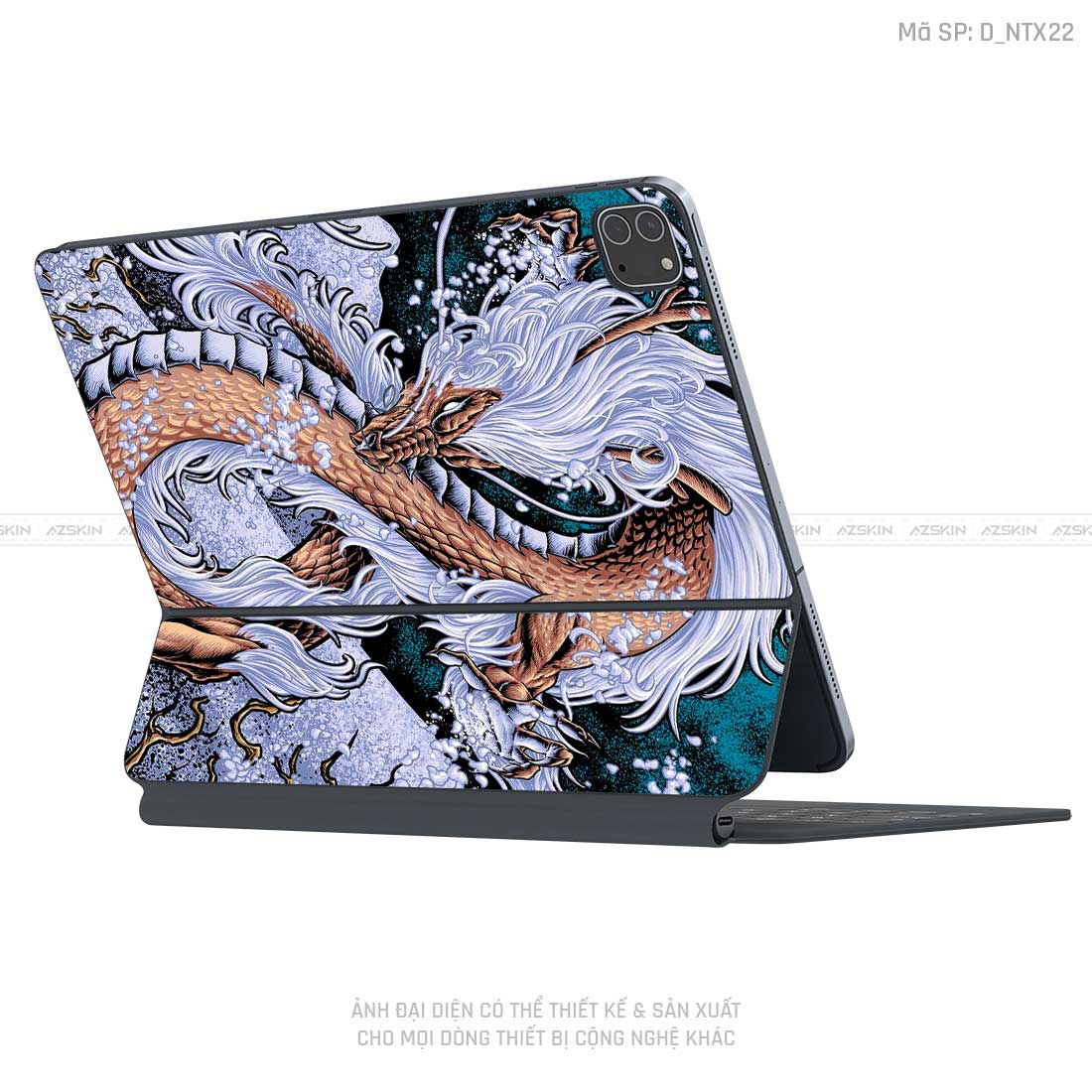 Dán Skin Magic Keyboard Hình Tattoo | D_NTX22