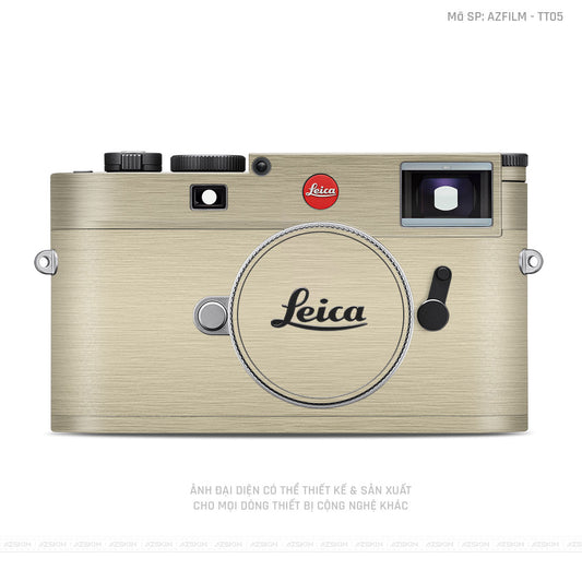 Dán Skin Máy Ảnh Leica Vân Titan Vàng Sampanh | AZFILM - TT05