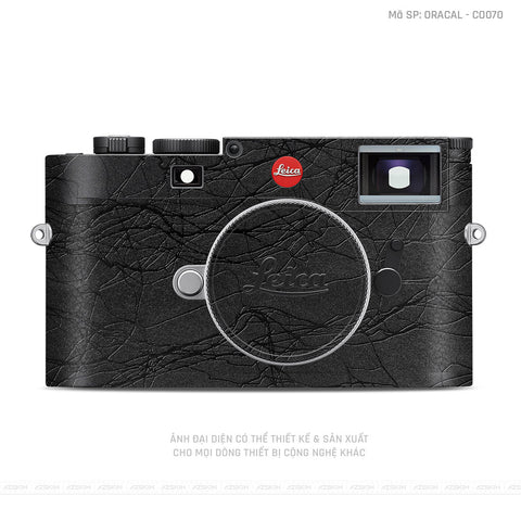 Dán Skin Máy Ảnh Leica Vân Cocoon Black | ORACAL - CO070