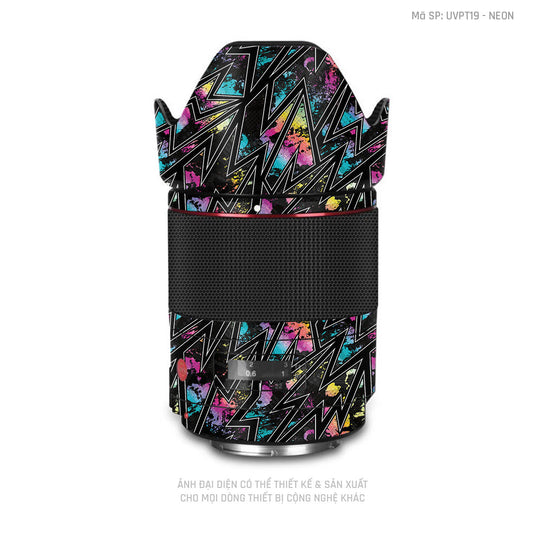 Dán Skin Ống Kính Máy Ảnh Vân Nổi Neon 01 | UVPT19