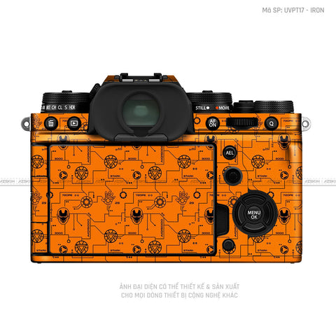 Dán Skin Máy Ảnh Fujifilm Vân Nổi Pattern Ironman Cam | UVPT17