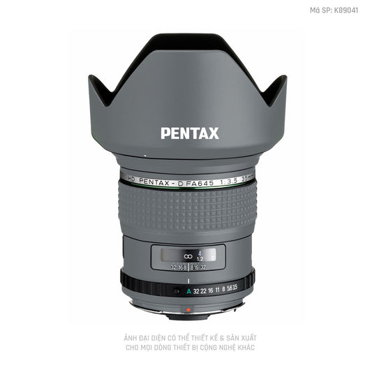 Dán Skin Ống Kính Pentax Đổi Màu Xám Xi | K89041