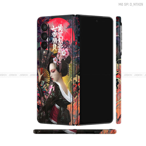 Dán Skin Galaxy Z Fold4 Hình Geisha | D_NTX09