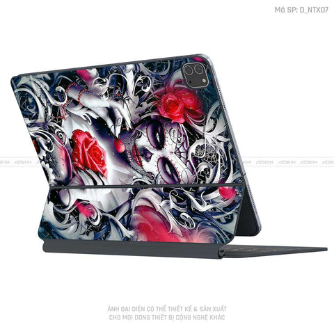 Dán Skin Magic Keyboard Hình Tattoo | D_NTX07