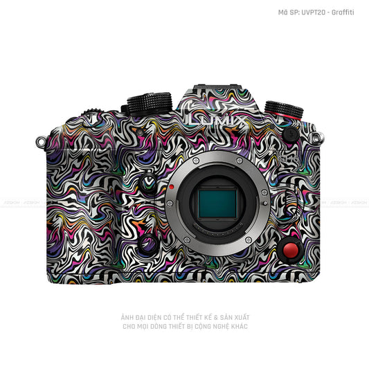 Dán Skin Máy Ảnh Lumix Vân Nổi Graffiti 02 | UVPT20
