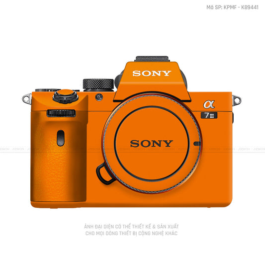 Dán Skin Máy Ảnh Sony Màu Cam | K89441