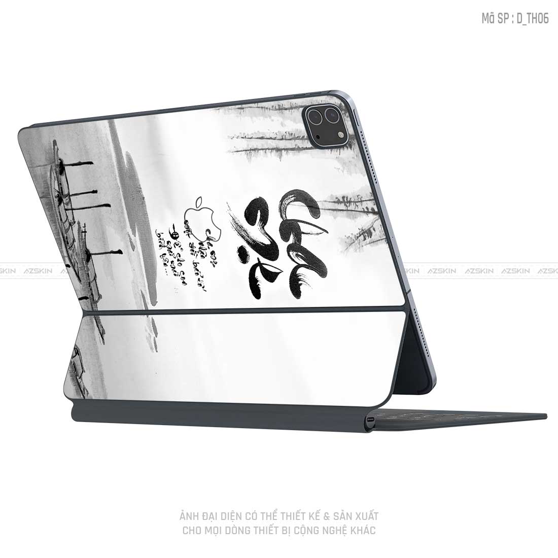 Dán Skin Magic Keyboard Hình Thư Pháp | D_TH06