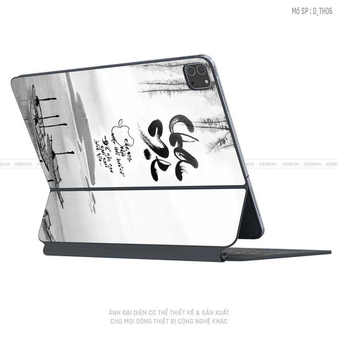 Dán Skin Magic Keyboard Hình Thư Pháp | D_TH06