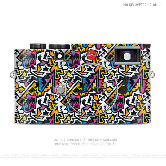 Dán Skin Máy Ảnh Leica Vân Nổi Graffiti 03 | UVPT20