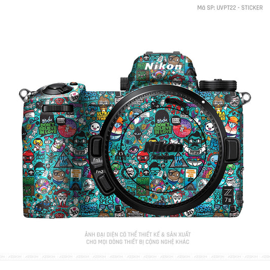 Dán Skin Máy Ảnh Vân Nổi Sticker 03 | UVPT22