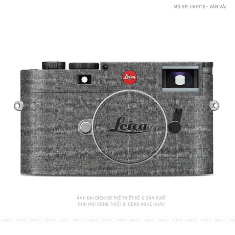 Dán Skin Máy Ảnh Leica Vân Vải Xám | UVPT15