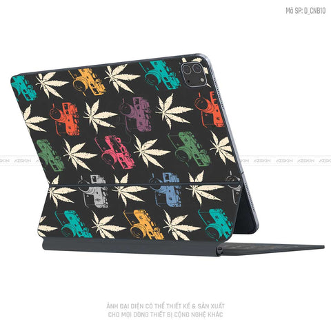 Dán Skin Magic Keyboard Hình Canabis | D_CNB10