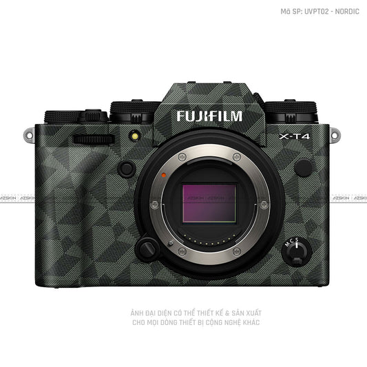 Dán Skin Máy Ảnh Fujifilm Vân Nổi Nordic Green | UVPT02