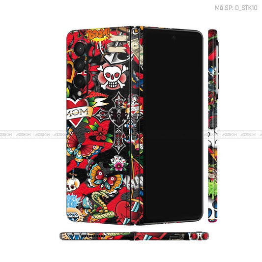Dán Skin Galaxy Z Fold3 Hình Sticker | D_STK10