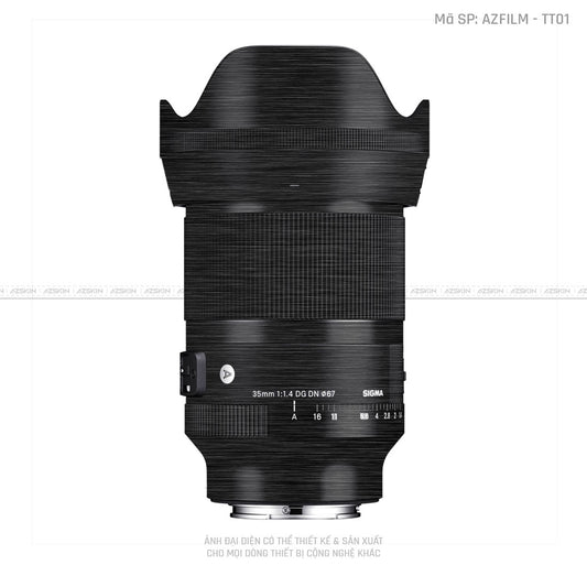 Dán Skin Ống Kính Sigma Vân Titan Xước Đen | AZFILM - TT01
