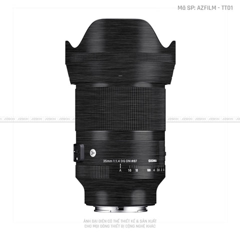 Dán Skin Ống Kính Sigma Vân Titan Xước Đen | AZFILM - TT01