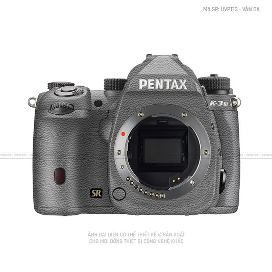 Dán Skin Máy Ảnh Pentax Vân Da Xám | UVPT13