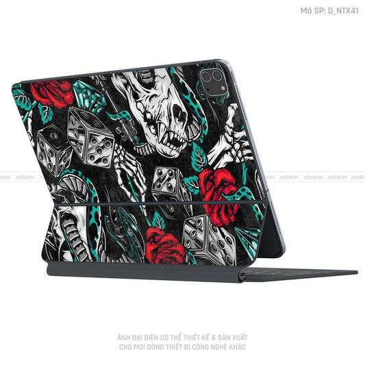 Dán Skin Magic Keyboard Hình Tattoo | D_NTX41