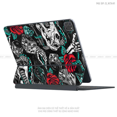 Dán Skin Magic Keyboard Hình Tattoo | D_NTX41