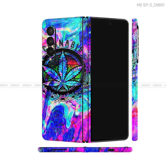 Dán Skin Galaxy Z Fold3 Hình Canabis | D_CNB01