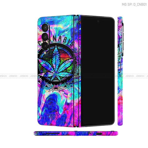 Dán Skin Galaxy Z Fold3 Hình Canabis | D_CNB01