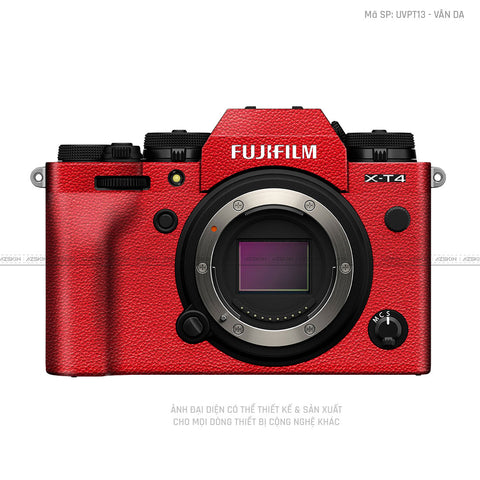 Dán Skin Máy Ảnh Fujifilm Vân Da Đỏ | UVPT13