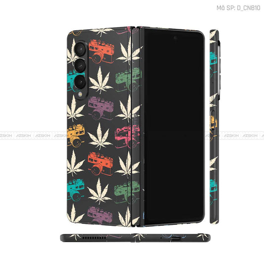 Dán Skin Galaxy Z Fold4 Hình Canabis | D_CNB10