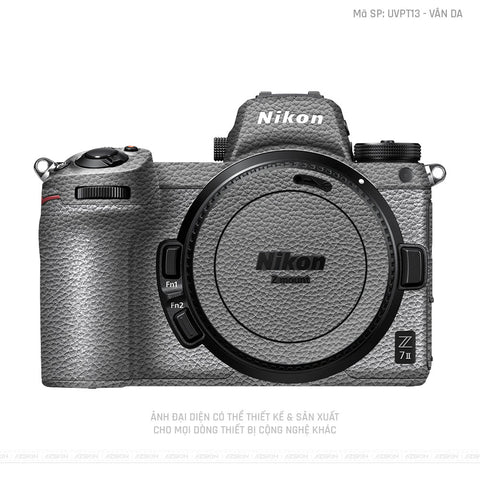 Dán Skin Máy Ảnh Nikon Vân Nổi Vân Da Cam Xám | UVPT13