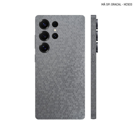Dán Skin Samsung Galaxy S25 Series Vân Tổ Ong Xám | HC933