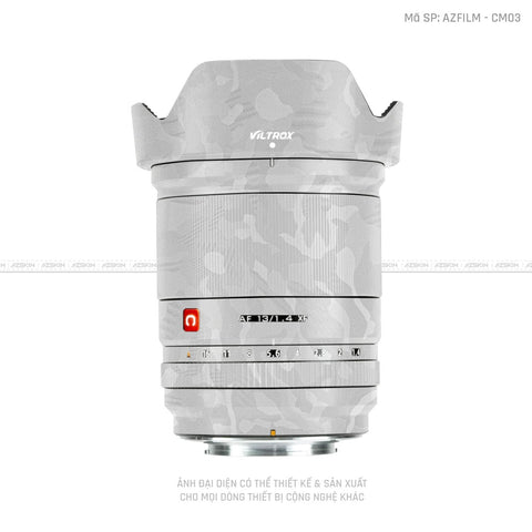 Dán Skin Ống Kính Viltrox Vân Camo Trắng | CM03
