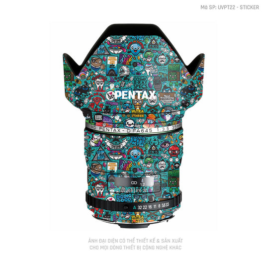 Dán Skin Ống Kính Pentax Vân Nổi Sticker 03 | UVPT22