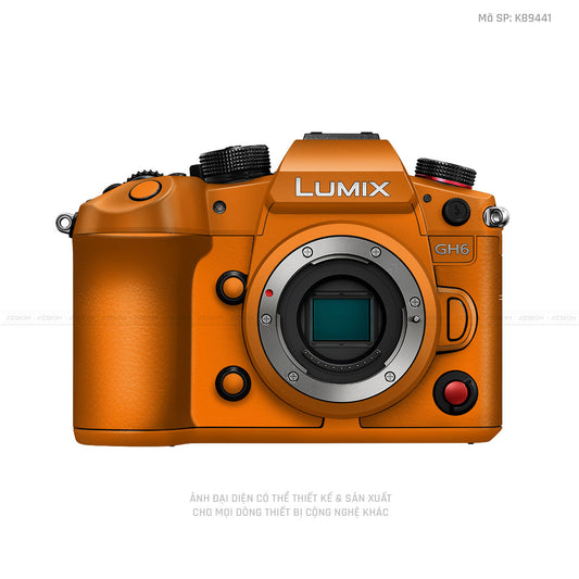 Dán Skin Máy Ảnh Lumix Màu Cam | K89441
