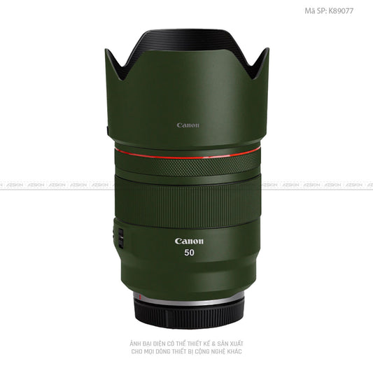 Dán Skin Ống Kính Canon Màu Xanh Rêu | K89077